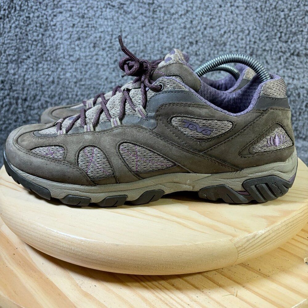 Teva Genea Hiking Shoe Womens Size 11 Leather Outdoor Trail Sneakers